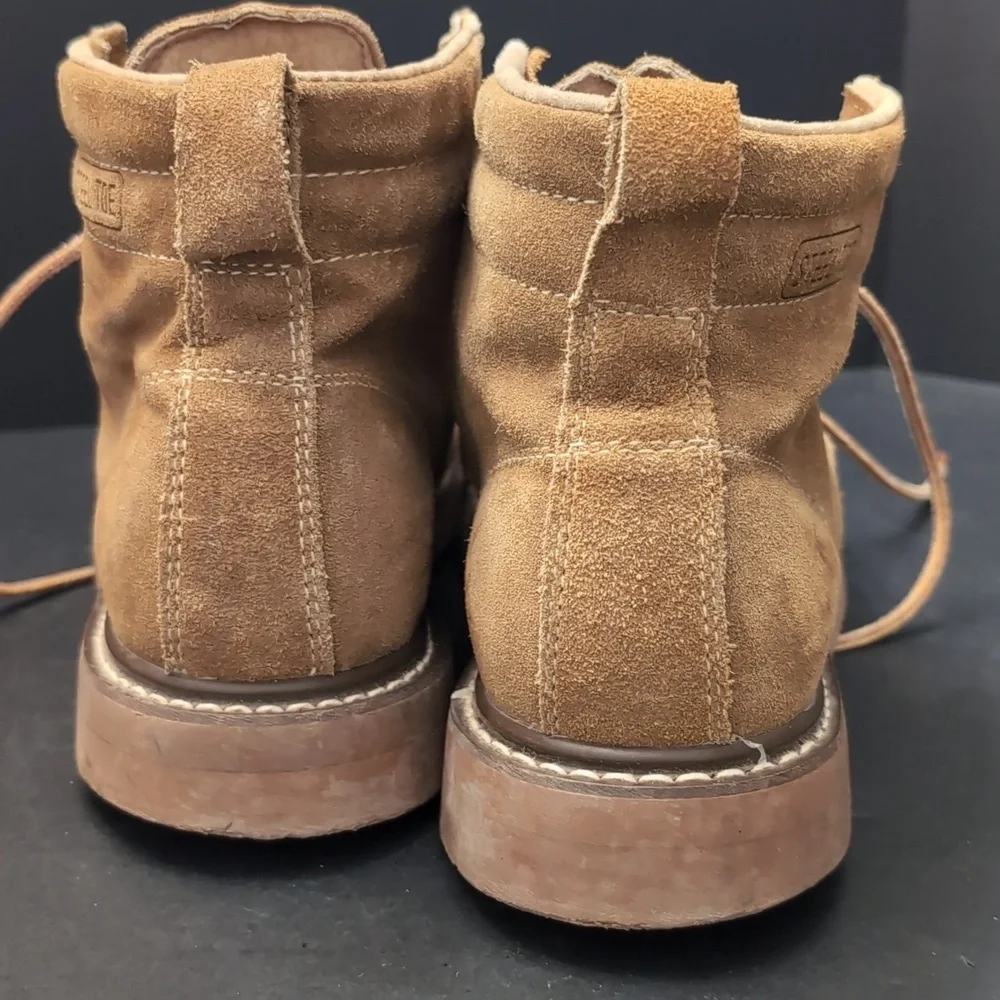 Honchos Split Leather Upper Tan Steel Toe Work Boots,8.5 E. - Picture 8 of 13